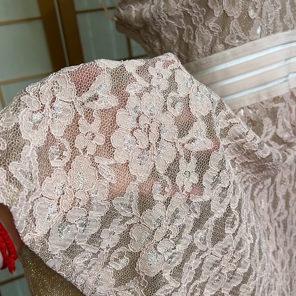 ❌ SOLD 💝 LIVE SHOW 💝BUNDLE ❌Lace All Over Skater Skirt Dress CITY STUDIO Size 13 - Picture 9 of 15